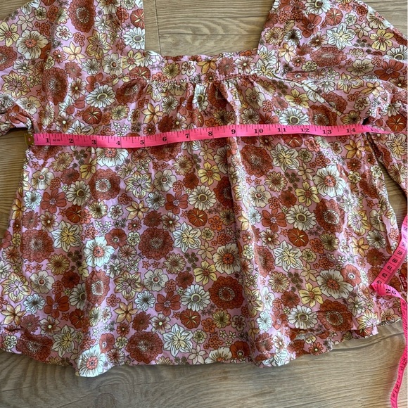 Levi’s Floral Woven Flowy Pullover long sleeve shirt girls size medium Womens XS - Picture 5 of 7